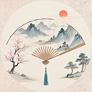 扇子有画