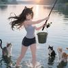 小猫钓鱼🎣