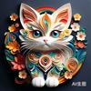 纸剪的猫