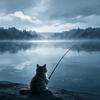 小猫钓鱼