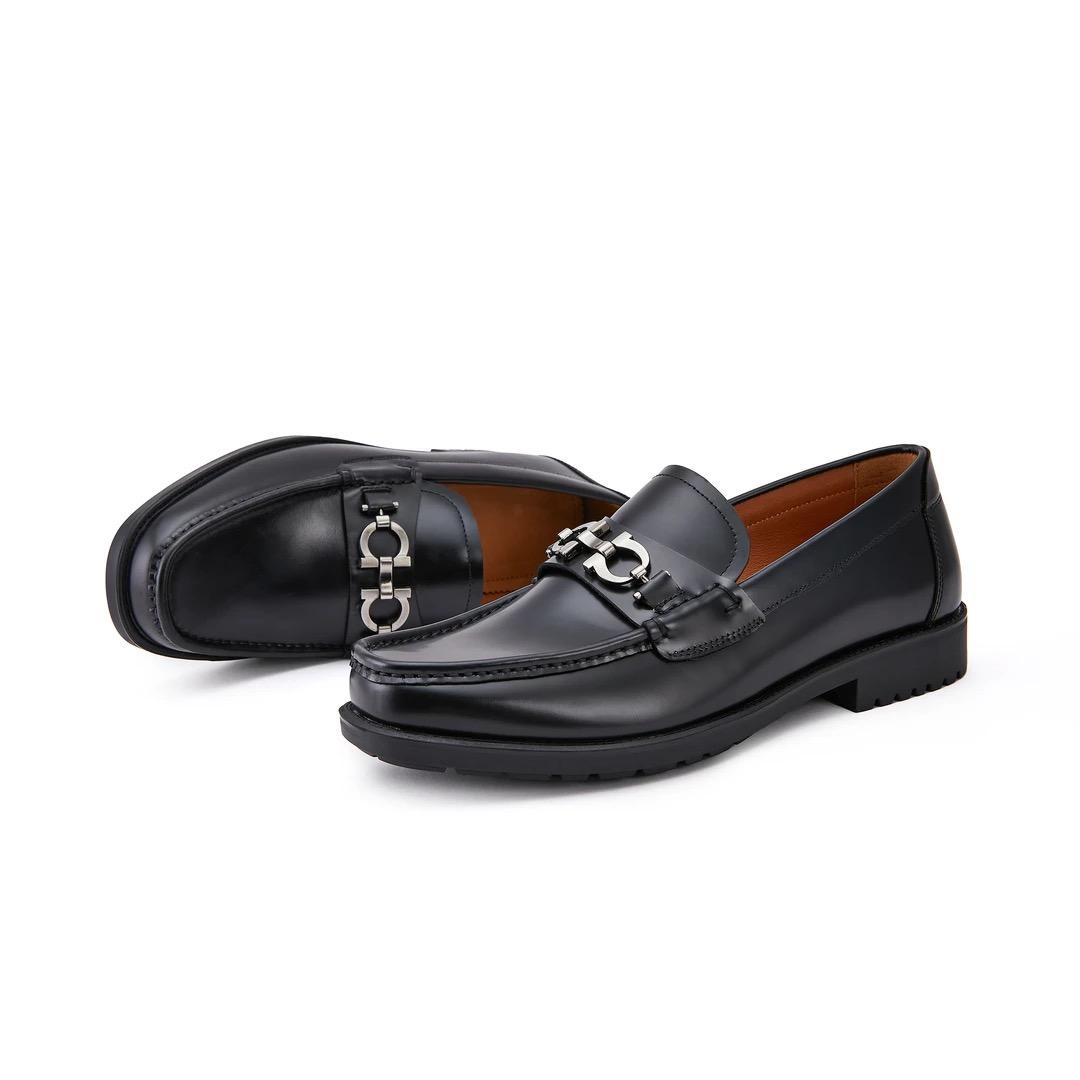 坤龙高端商务手工男鞋