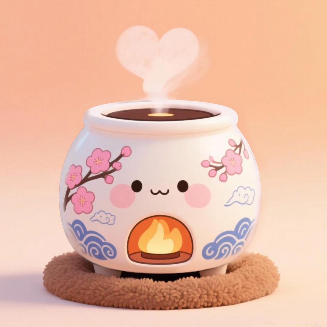 手绘小暖炉