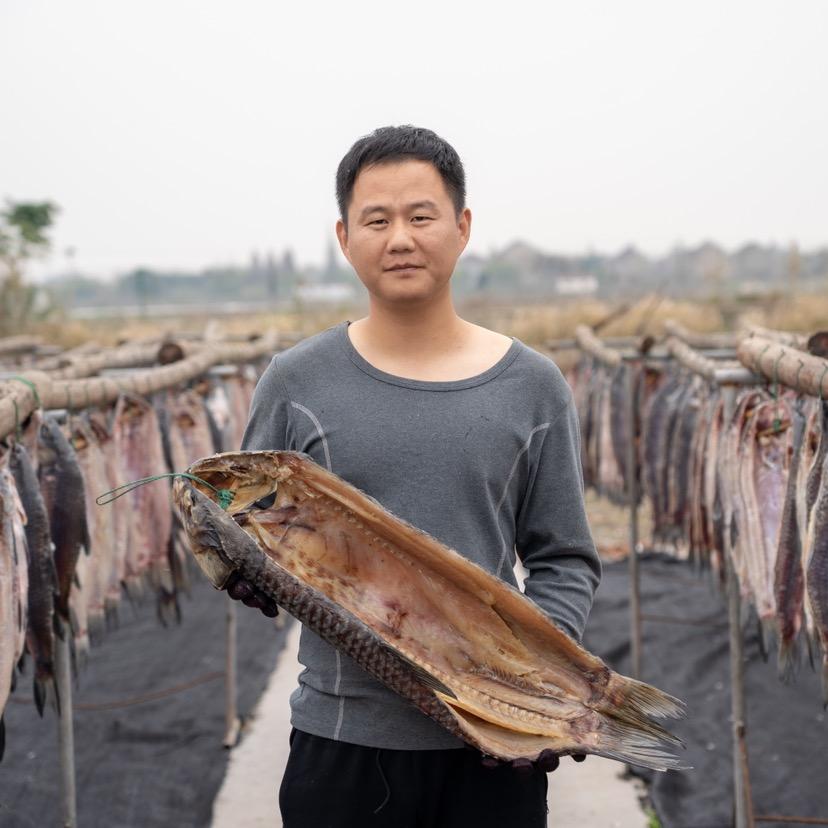 嘉兴特产青鱼干-嘉荷池青