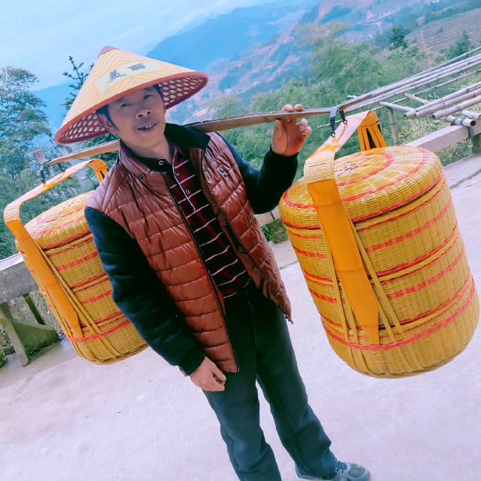 钟木春《竹编神篮工艺品》自产销