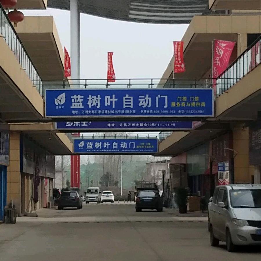 蓝树叶自动门