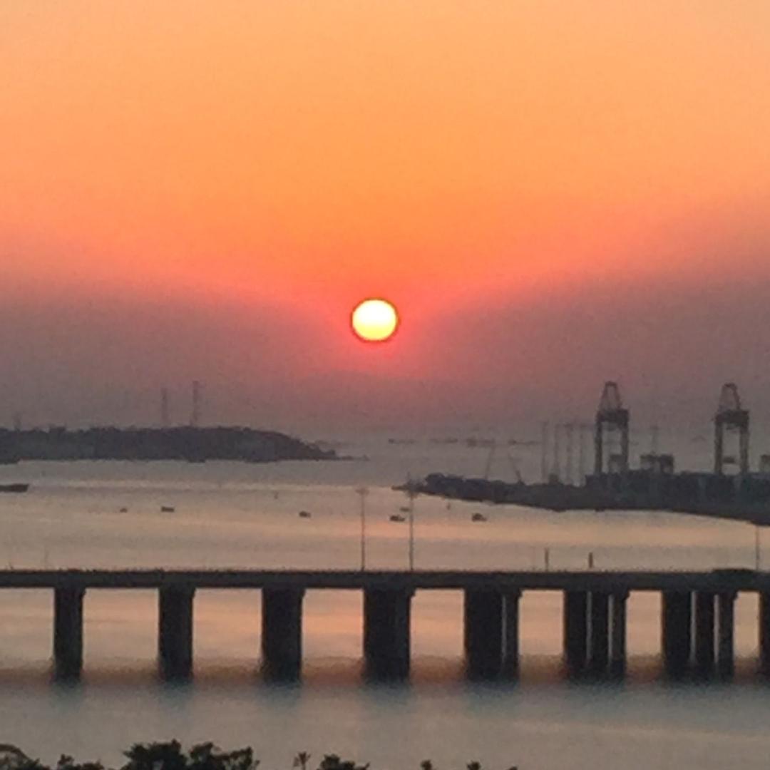 流水夕阳