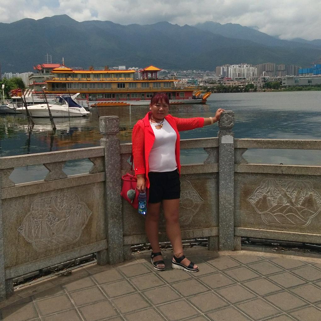 红牡丹美满幸福