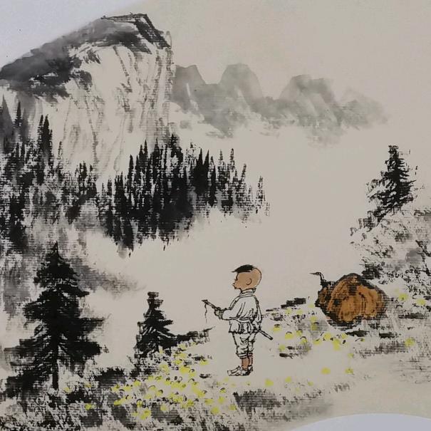 阿难_国画山水教学