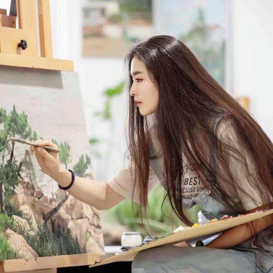 姜妍滢油画