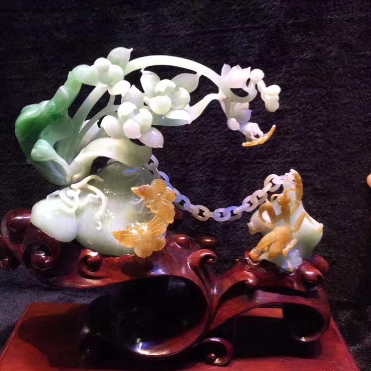 玉翡绿翠- -翡翠摆件