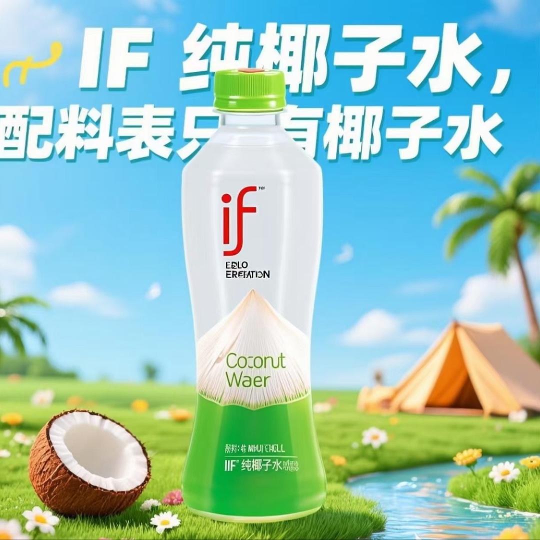 if溢福椰子水一口好味道