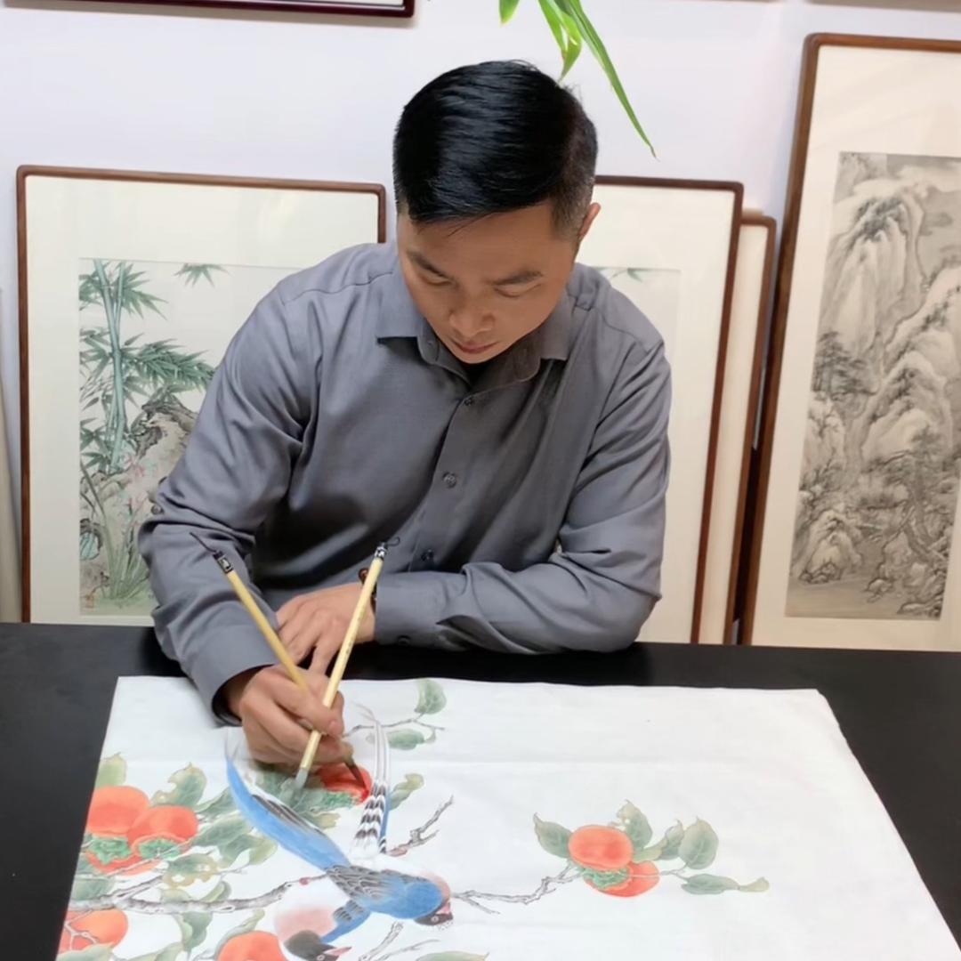 孙华  工笔画