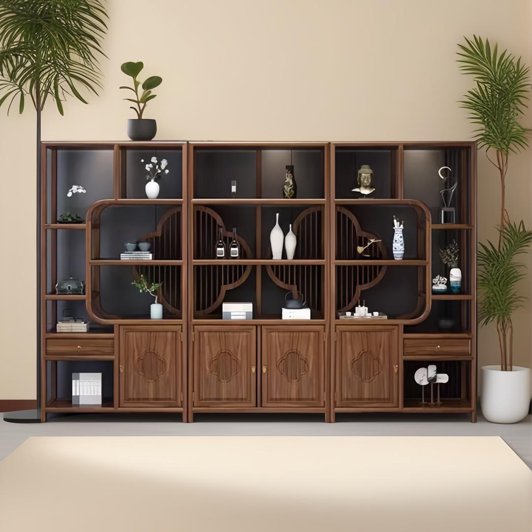 栖榆博古架家具源头工厂店