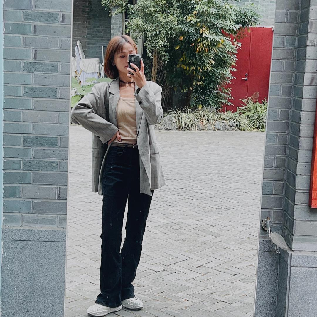 重工烫钻大码牛仔