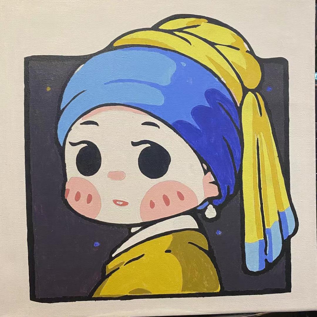 牛安安数字油画