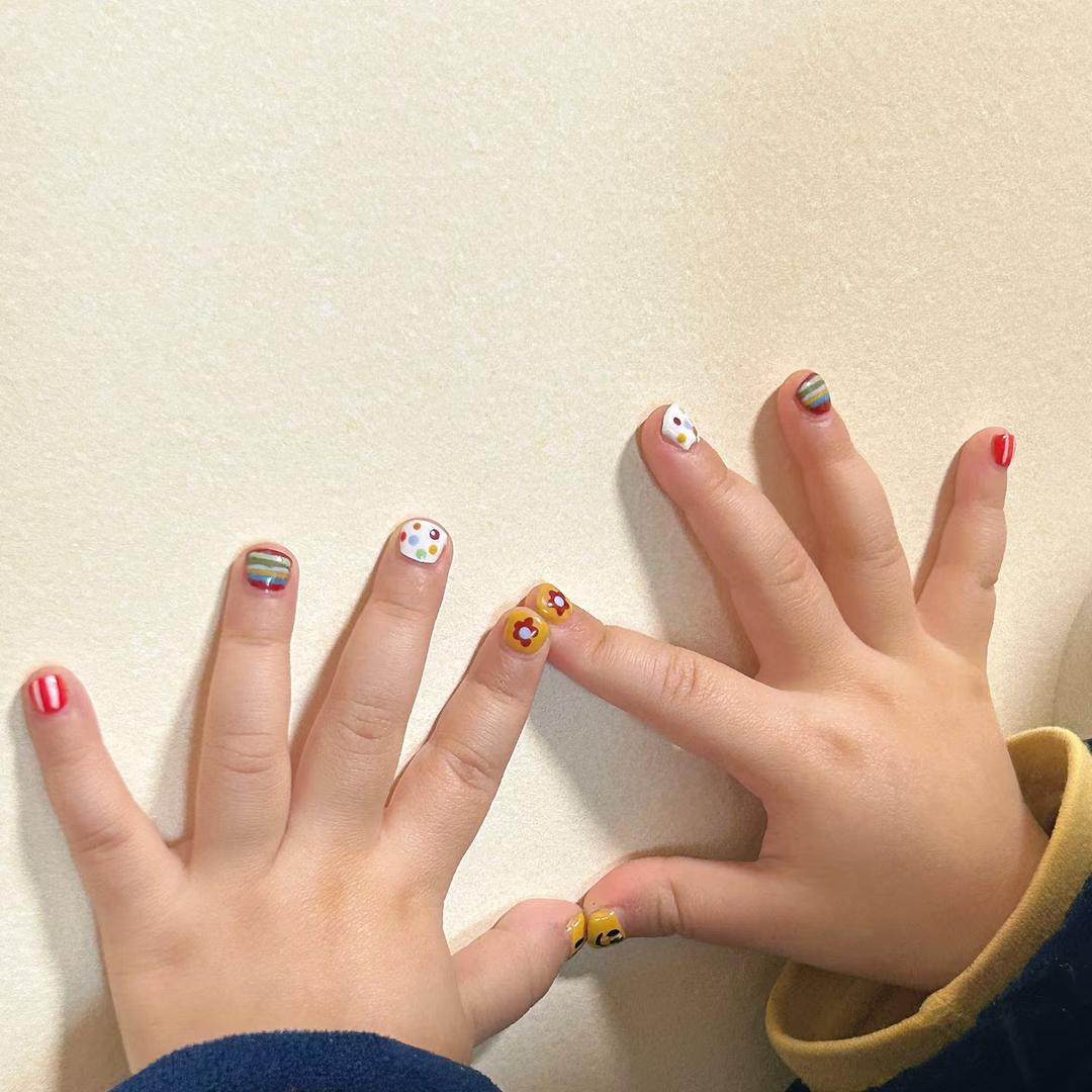 叶子儿童手工穿戴甲