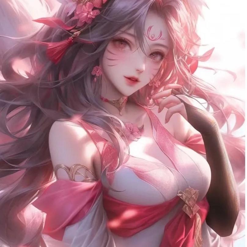 粉色玉面狸
