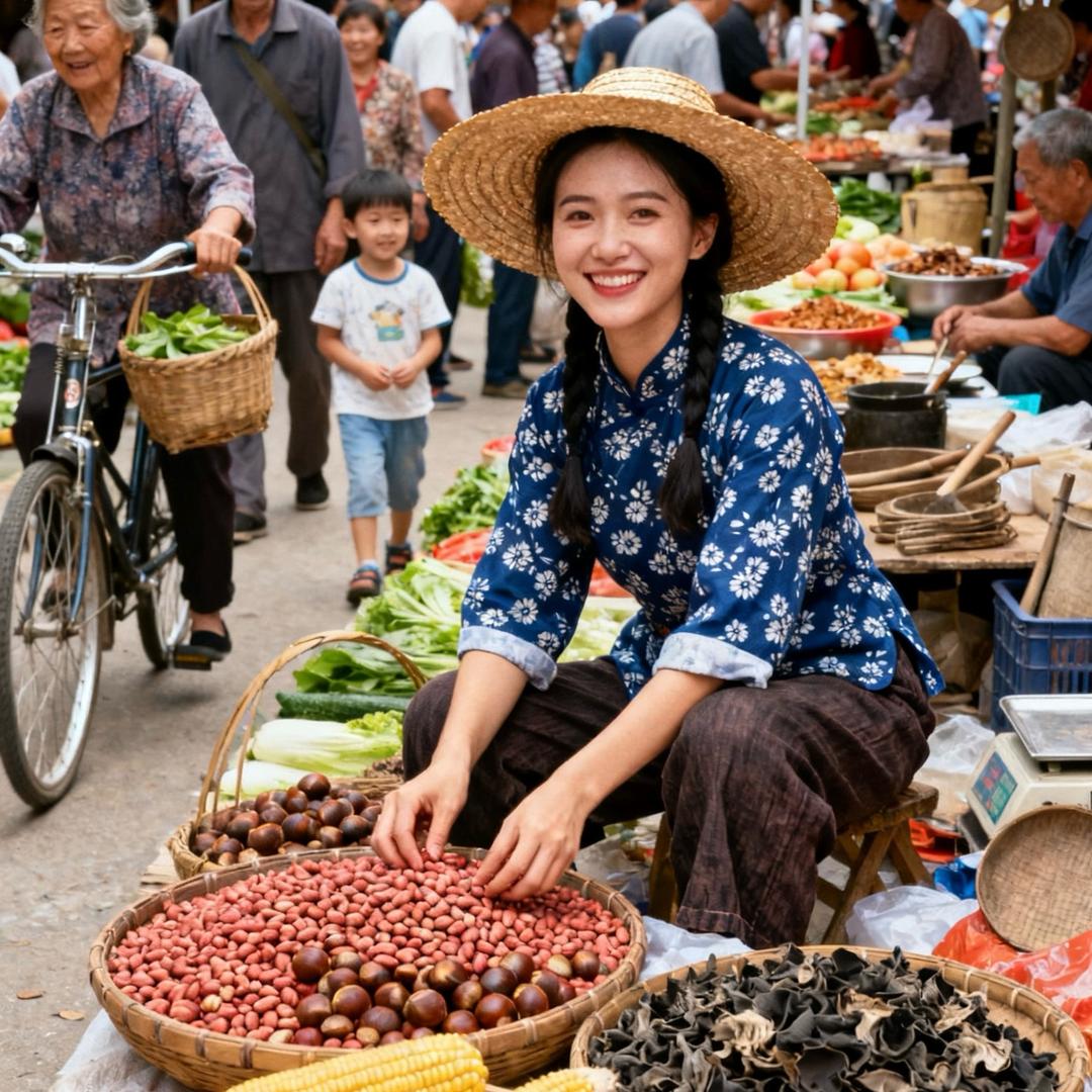 林妹下乡收山货
