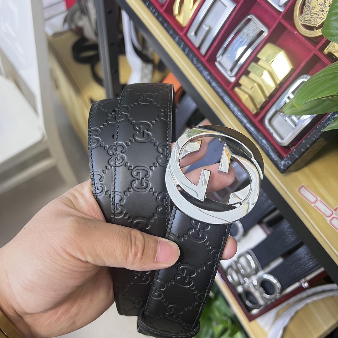 颖颖头层牛皮腰带3号