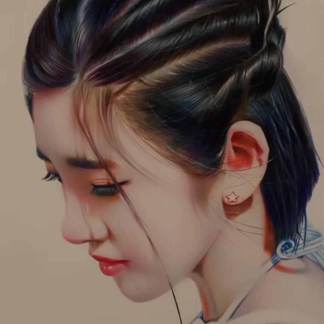 尘埃彩铅画