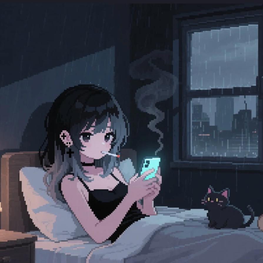 睡着了