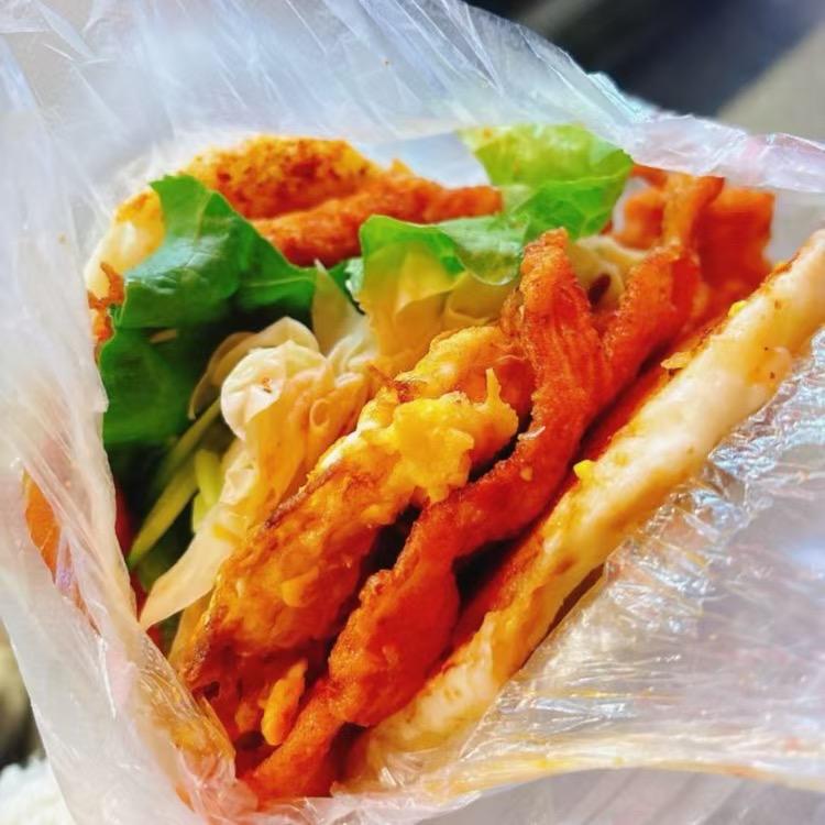 饼王日记超大里脊肉饼惠民中学店