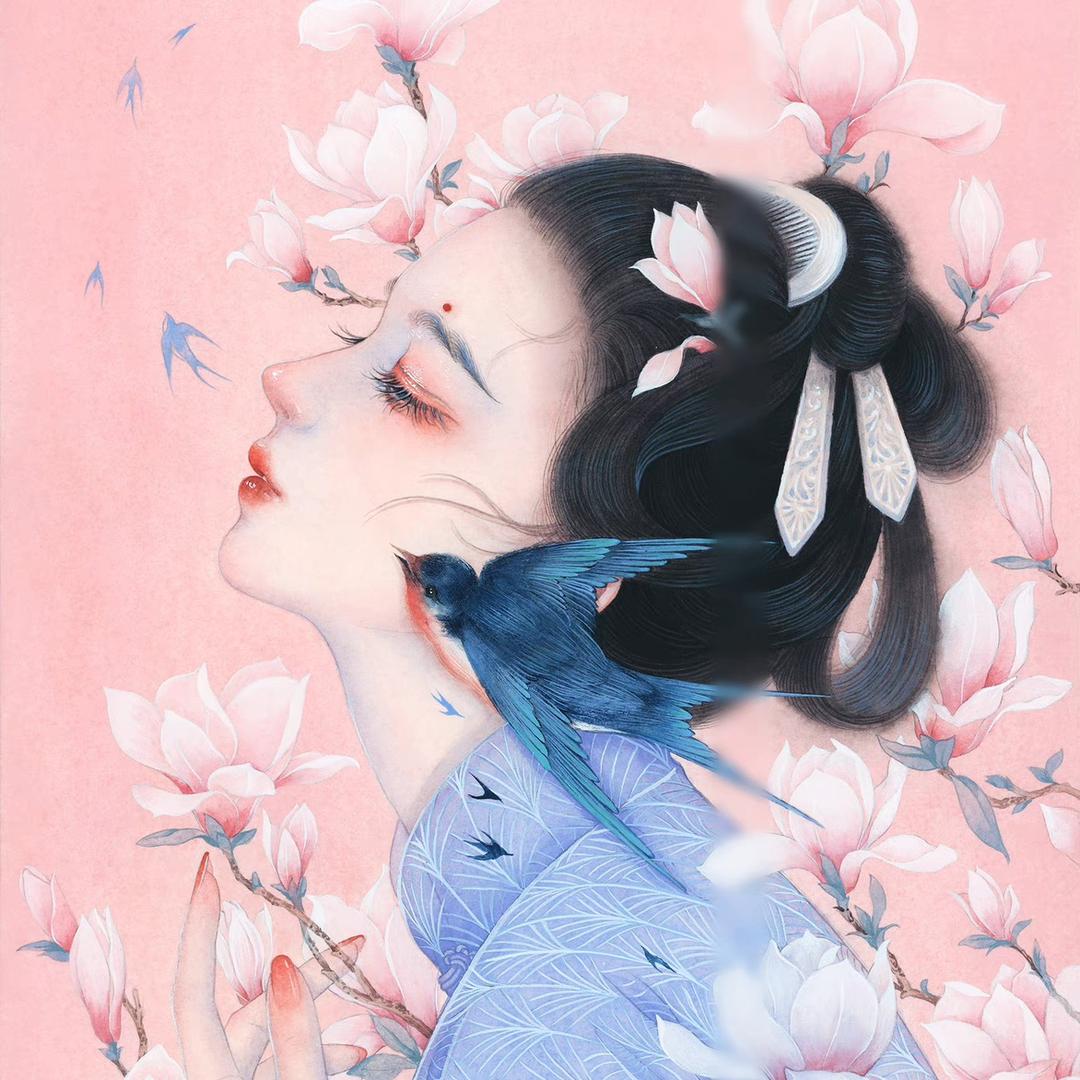 水墨青娥