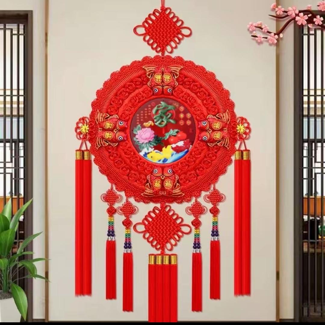 喜多多桃木中国结