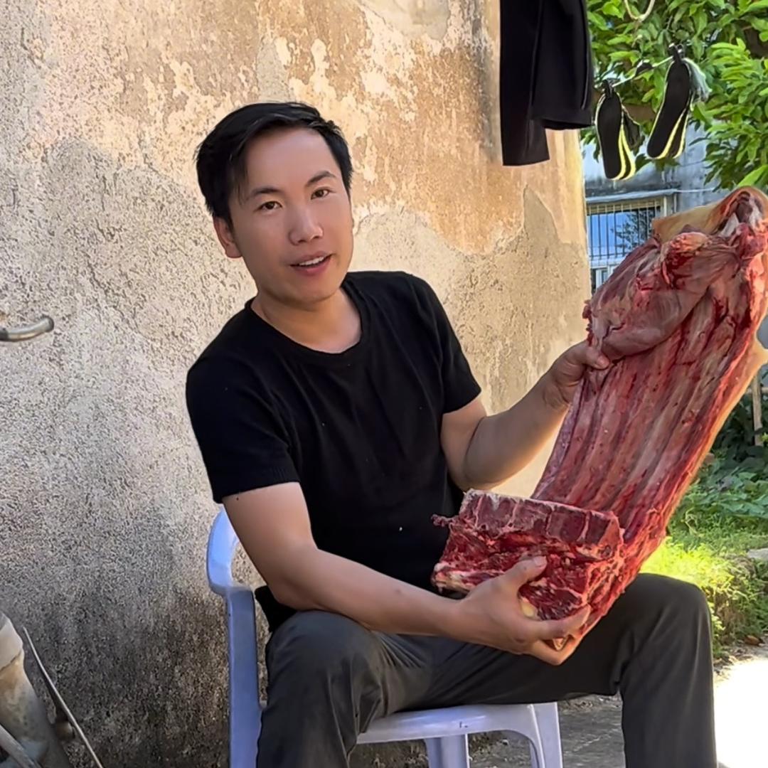 啊帅农户带皮牛肉