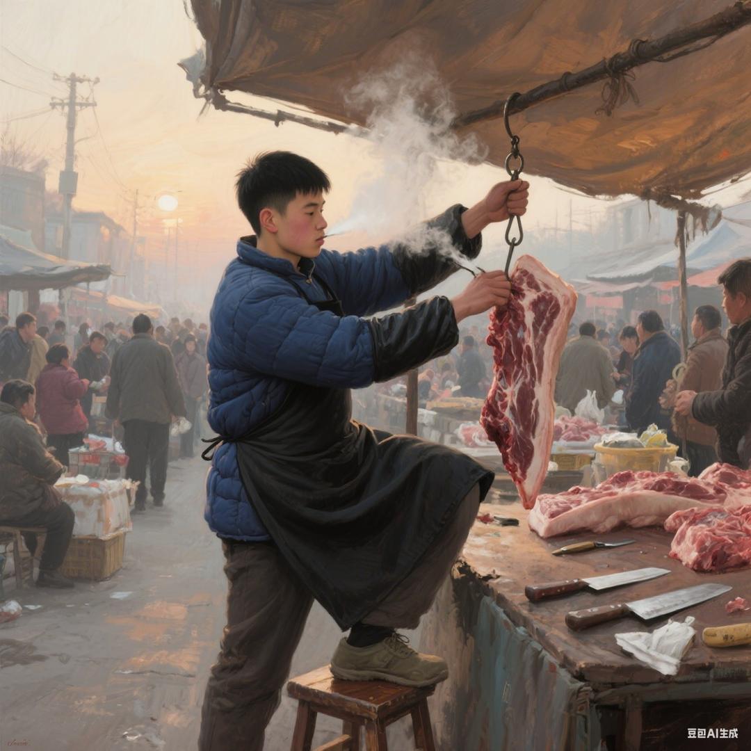 卖土猪肉的方圆