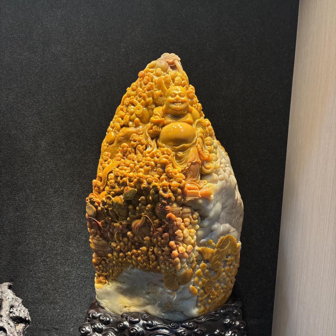 艺品寿山石精品摆件