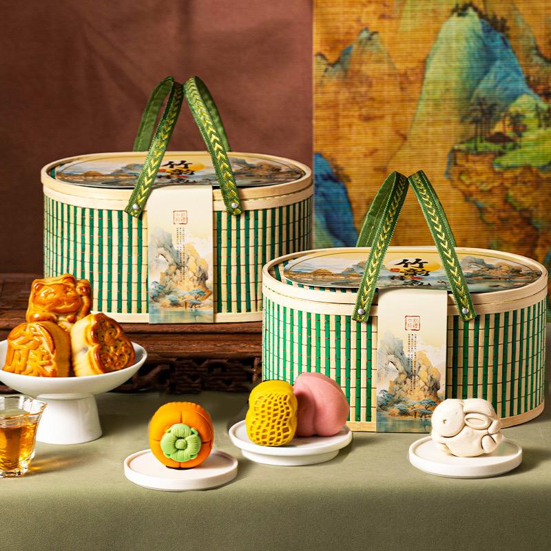 享食者手工竹编月饼礼盒