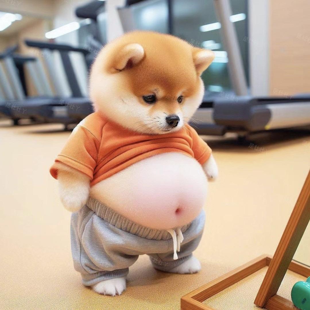 一块大腹肌