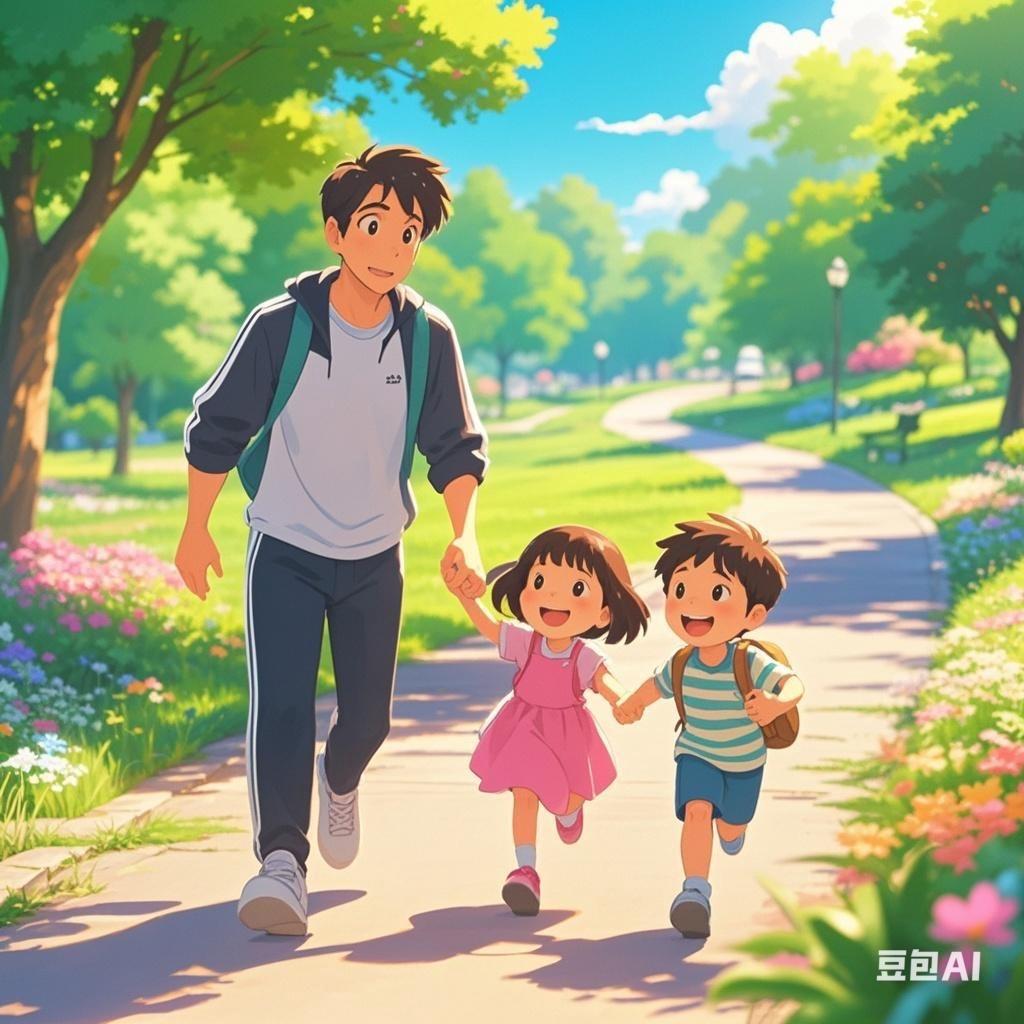 带娃闯关的老男孩