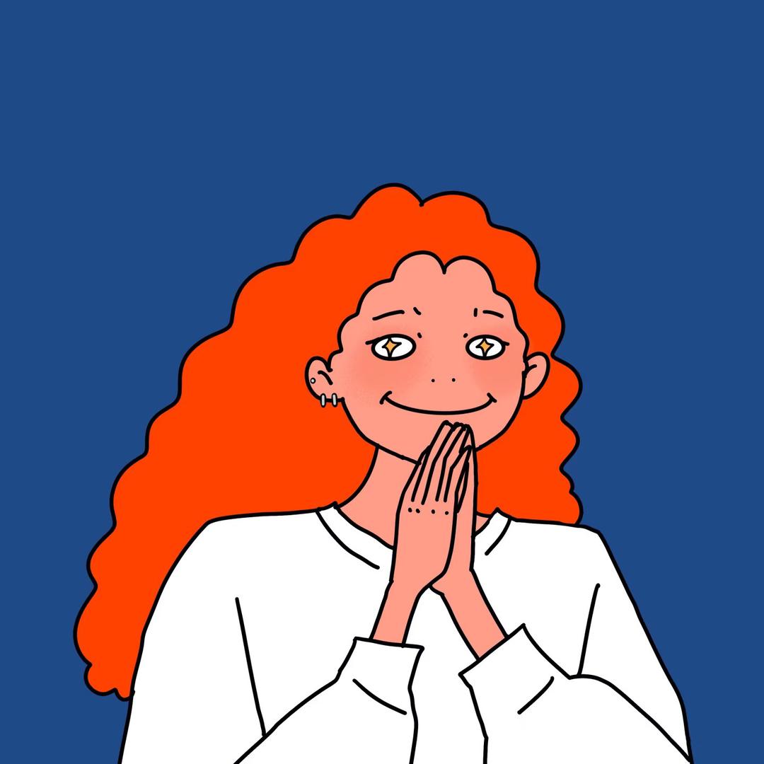 大脑门和她的小卷毛