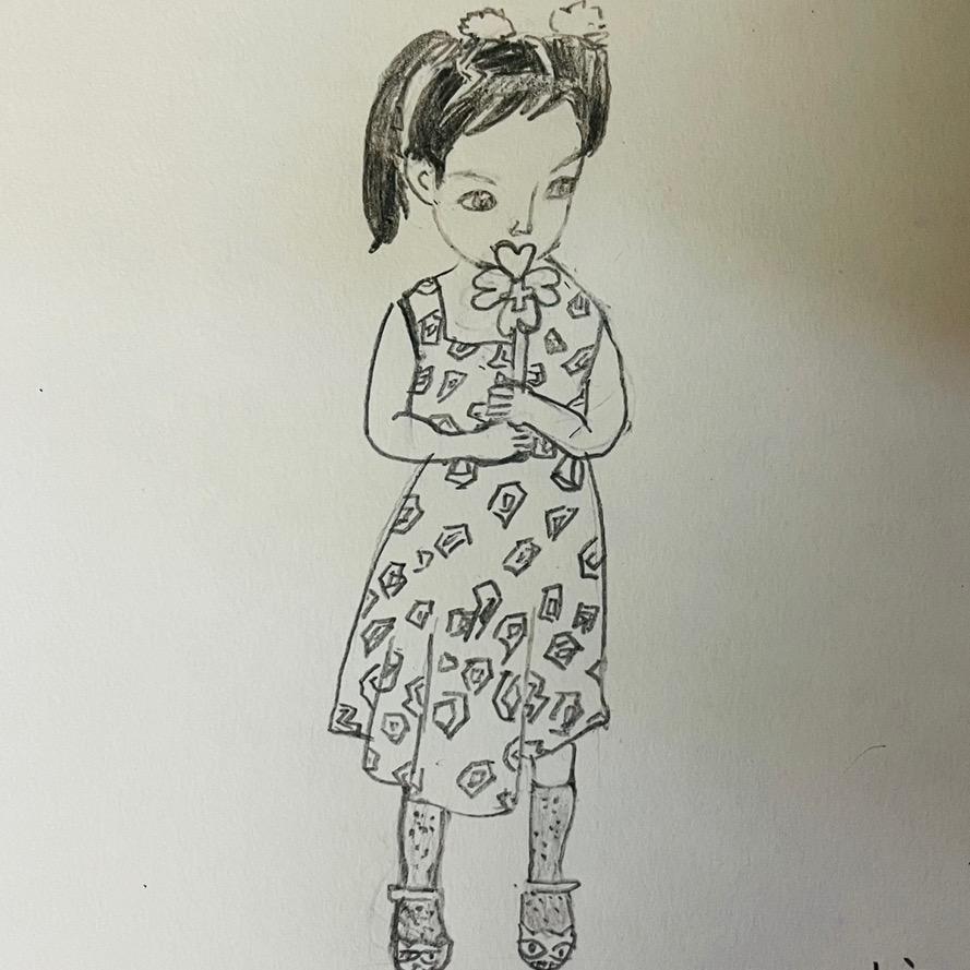 草莓妹妹爱画画