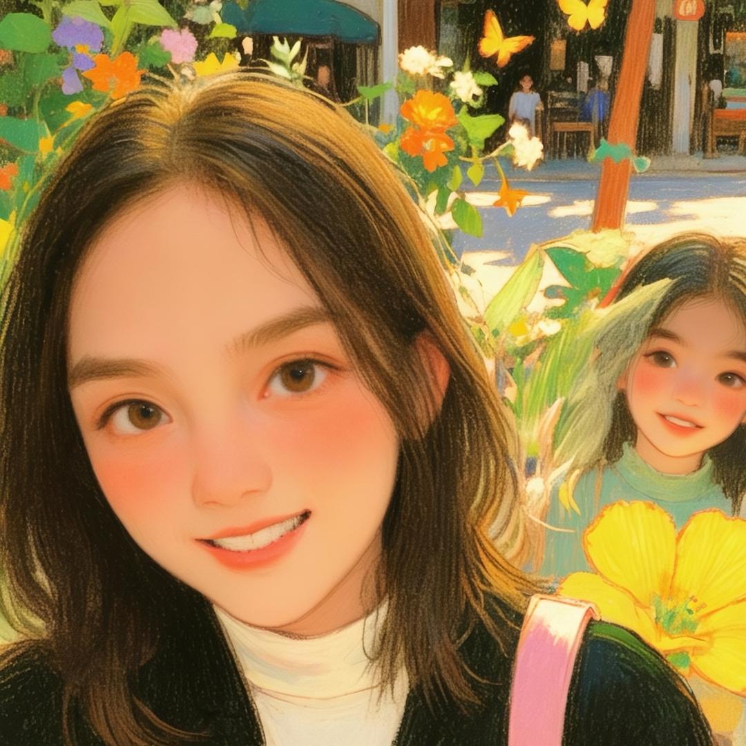 在晴空下