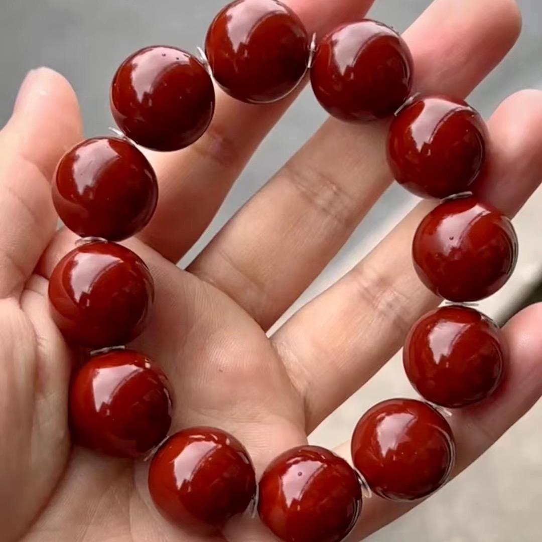 鼎艺橄榄核正圆光珠