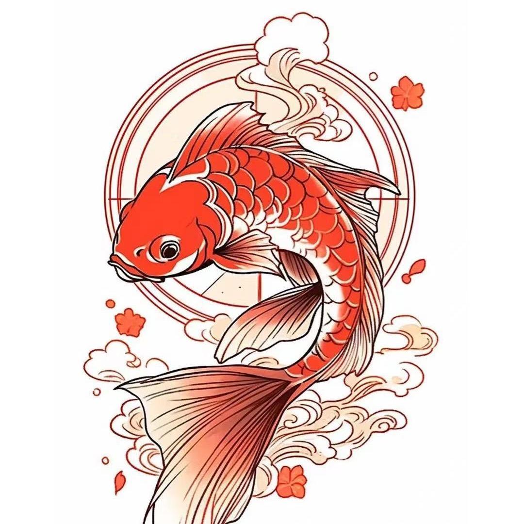 鱼缘锦鲤观赏鱼一