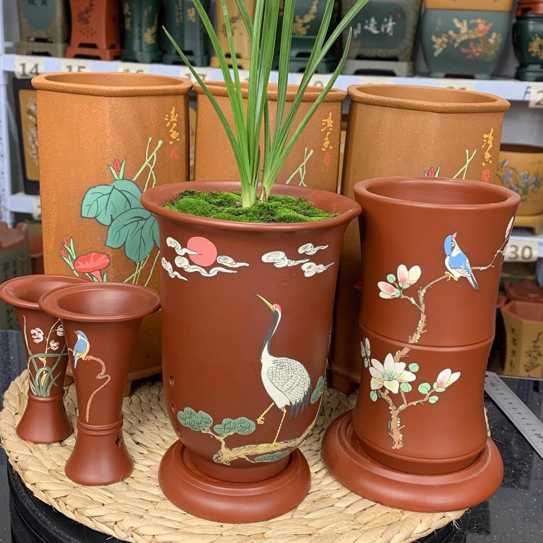 盆尚好宜兴紫砂花盆