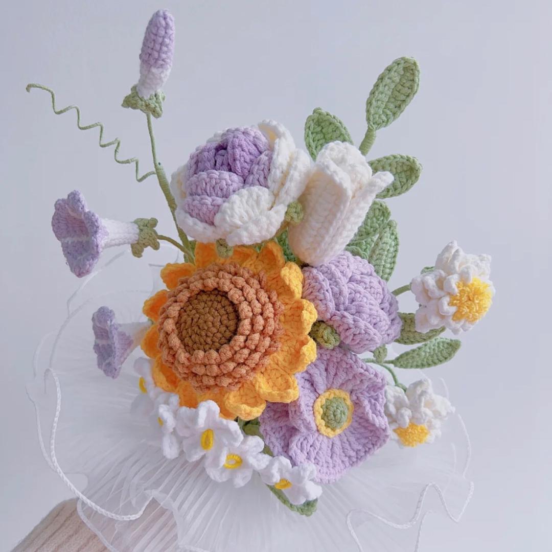花非花非遗手工花针织品批发