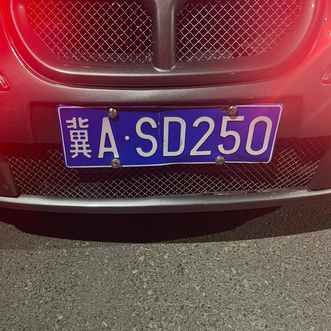 冀A：傻蛋250