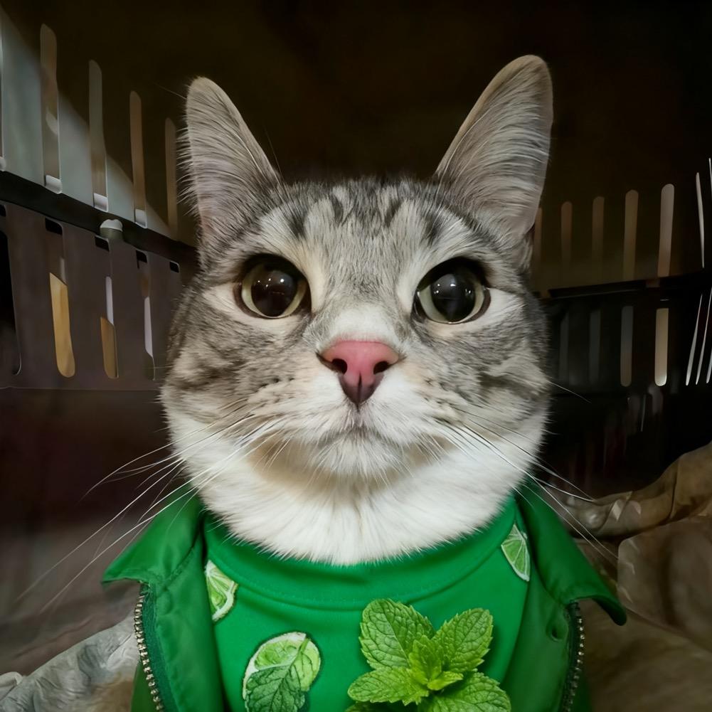 一只薄荷猫