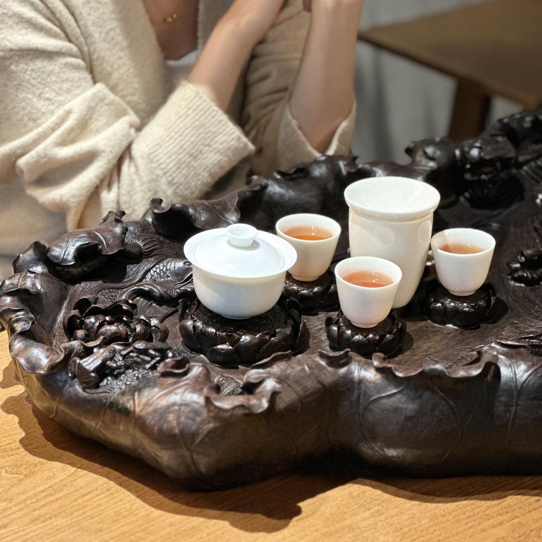 大白小雕国风茶盘制作