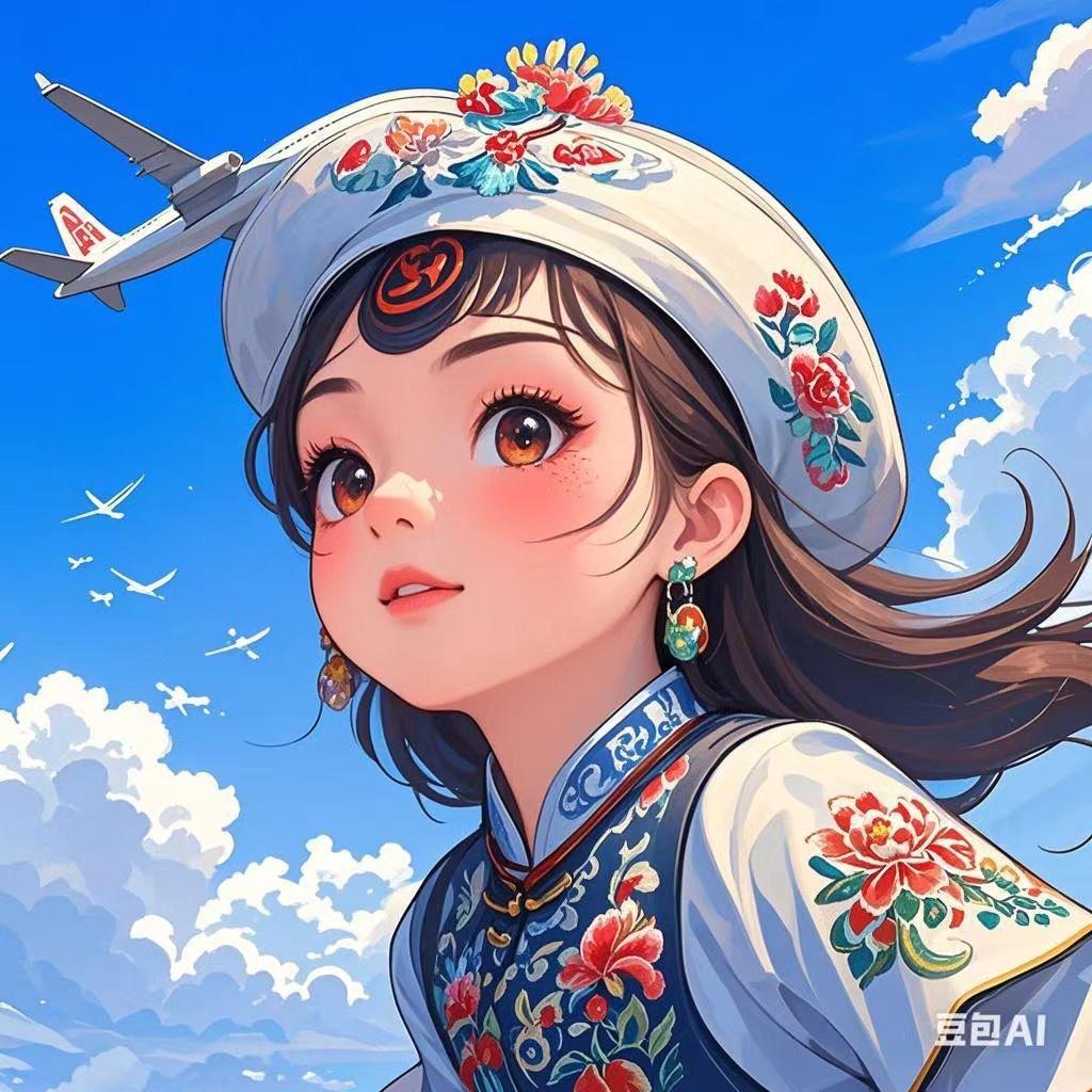萌妹看飞机