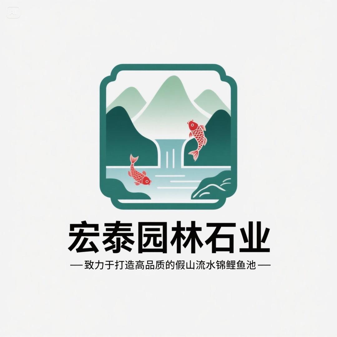 宏泰园林石业专业制作鱼池假山