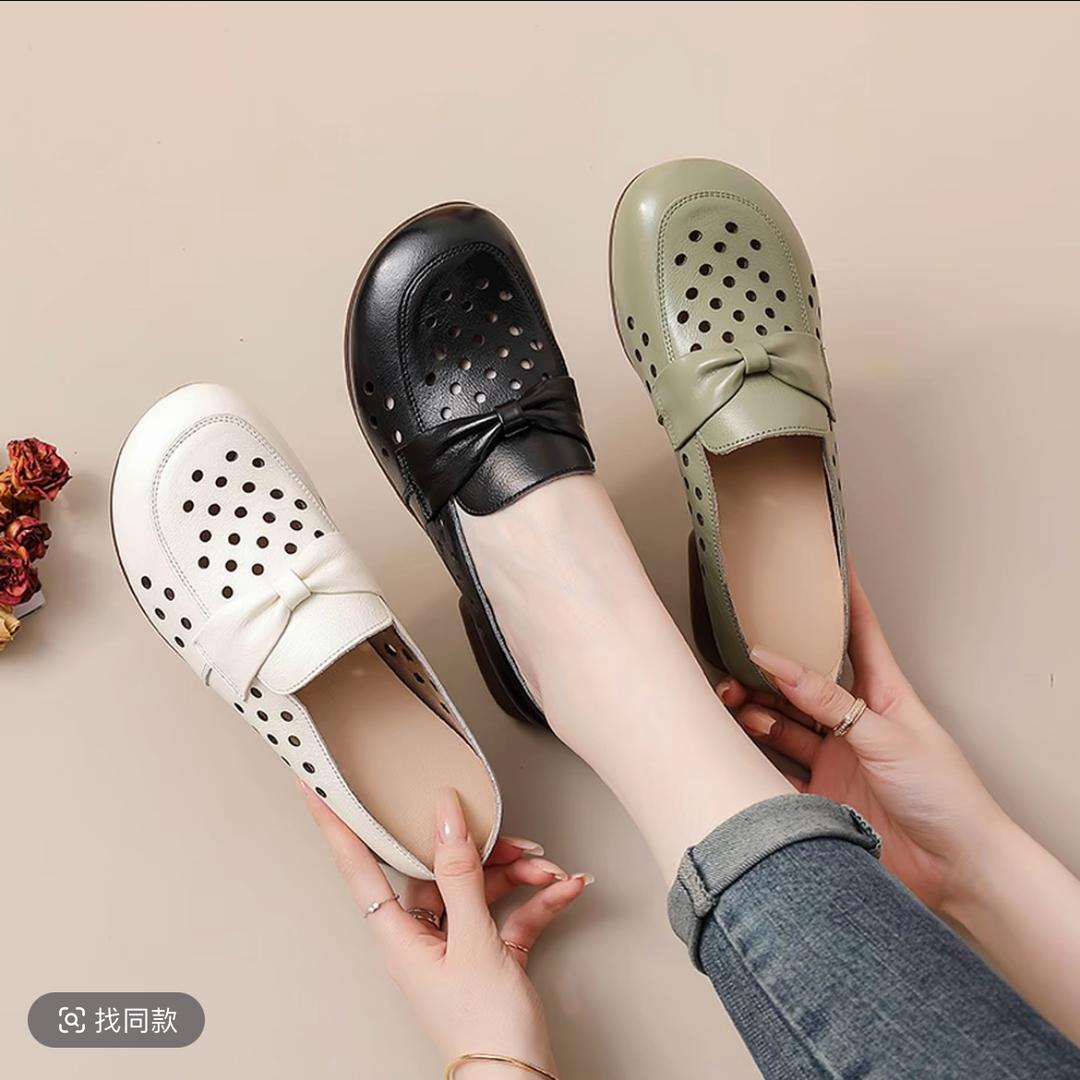 布丁手工女鞋