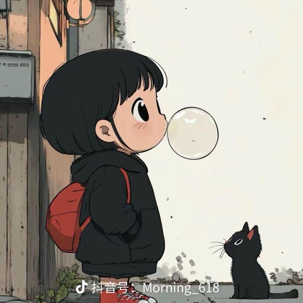 时光深巷少女与猫🌈