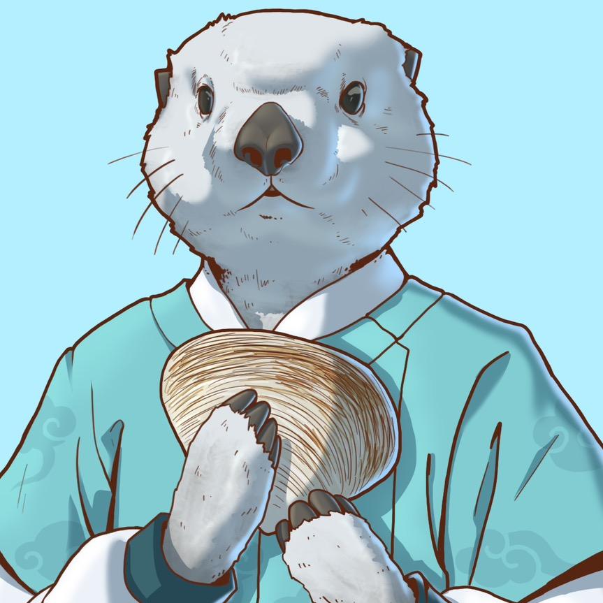 獭（tǎ）子的獭是海獭的獭