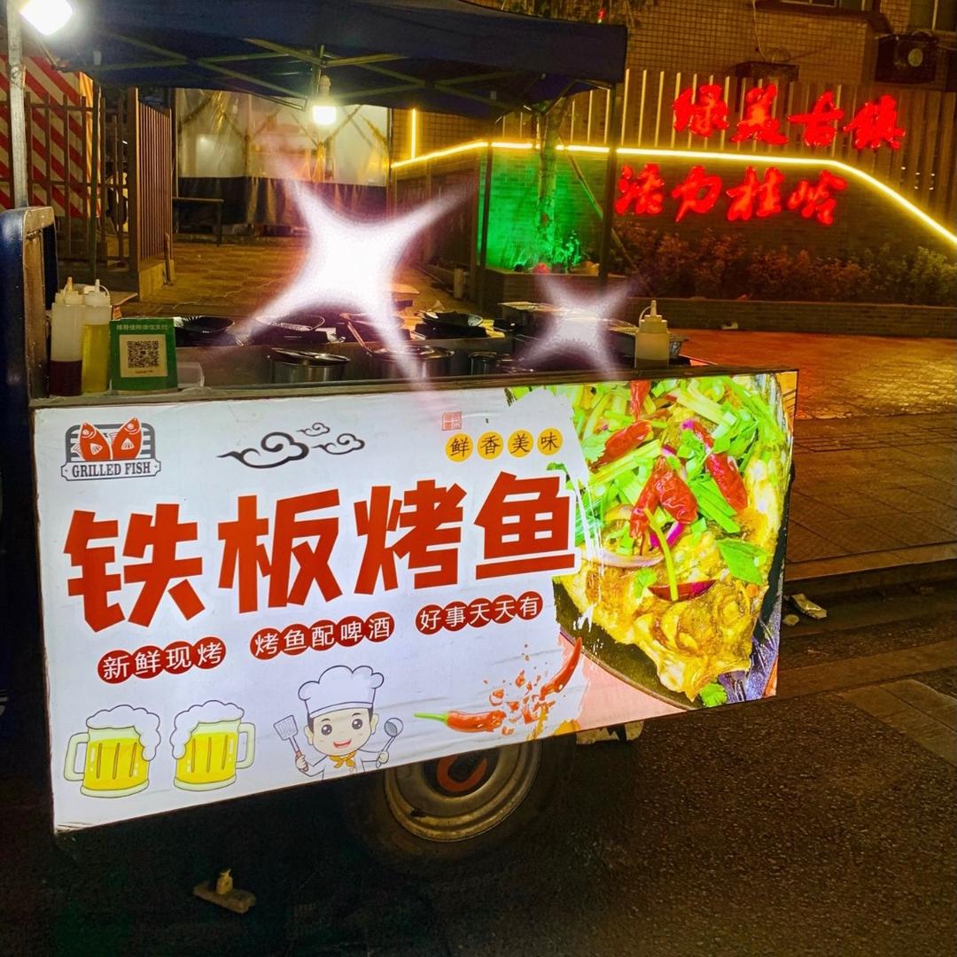 桂岭首家铁板烤鱼🥰